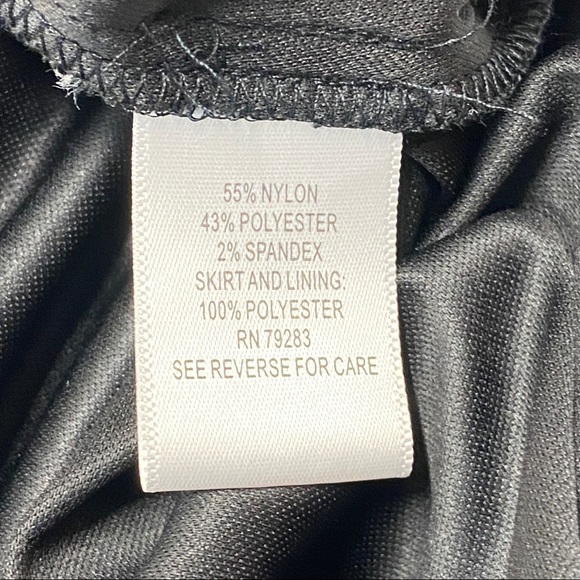 Alex Evenings  Black & White Lace & Chiffon Mock Gown Size 18 - Picture 12 of 15